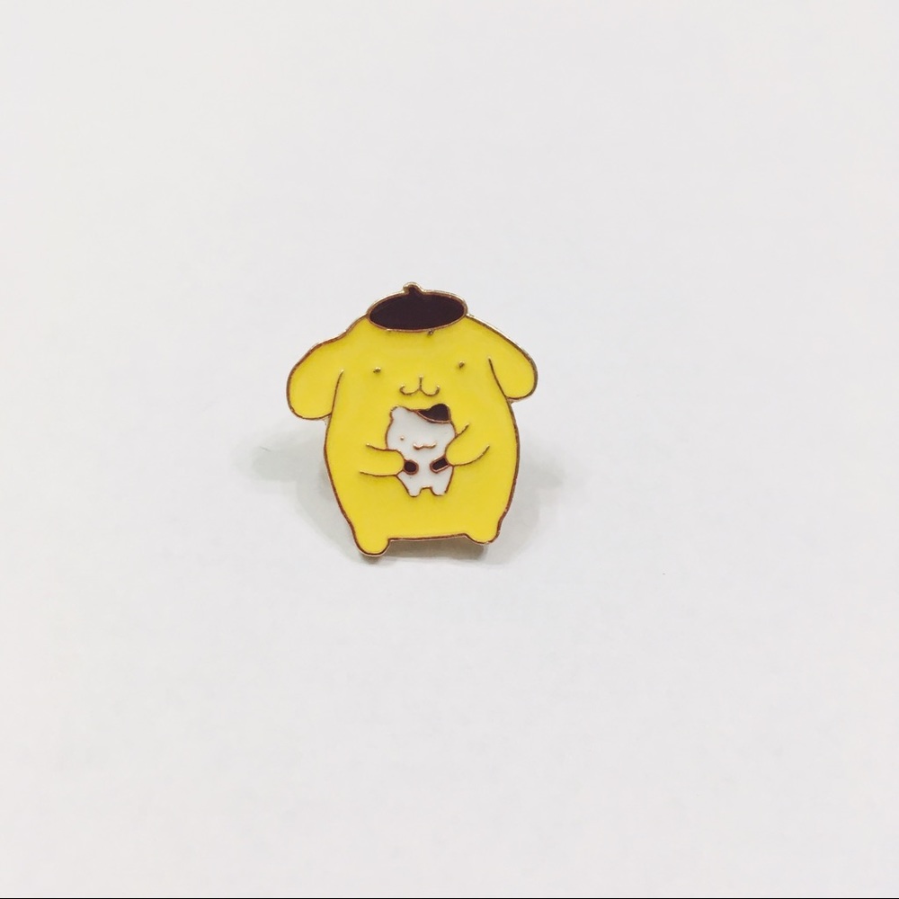 Pom Pom purin enamel pin brooch